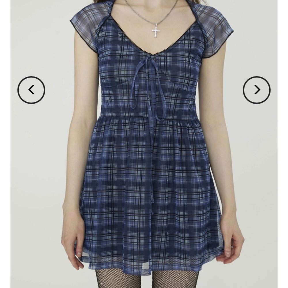 Plaid sweetheart dress